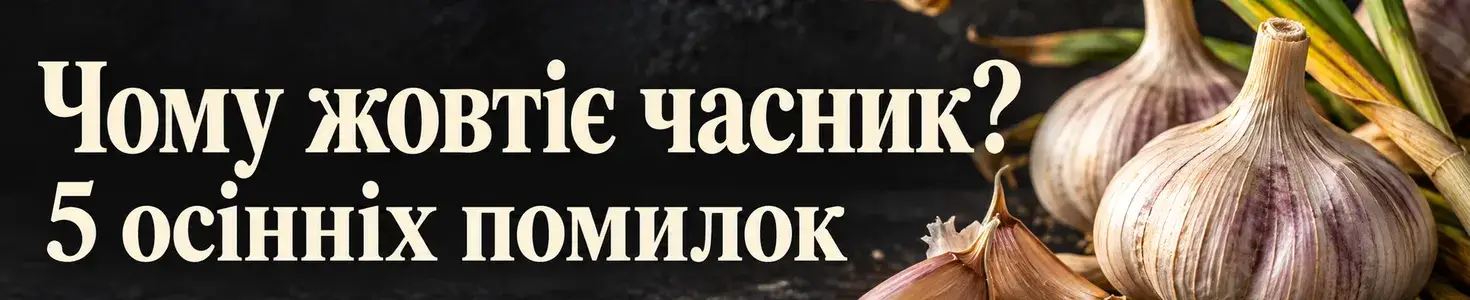 Чому жовтіє часник: п’ять осінніх помилок